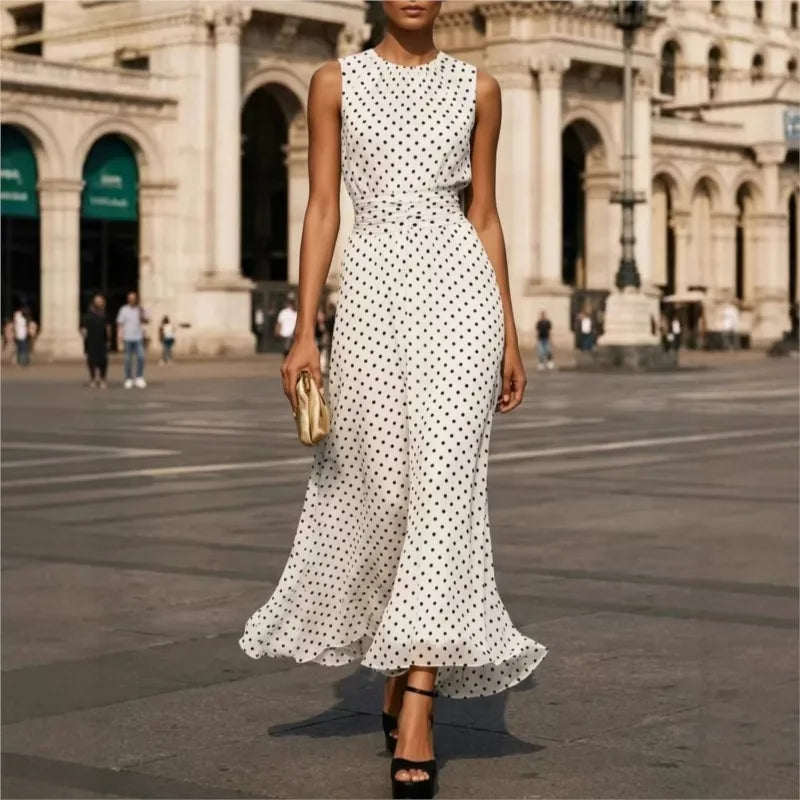 Celeste Beaumaris Square Neck Maxi Dress