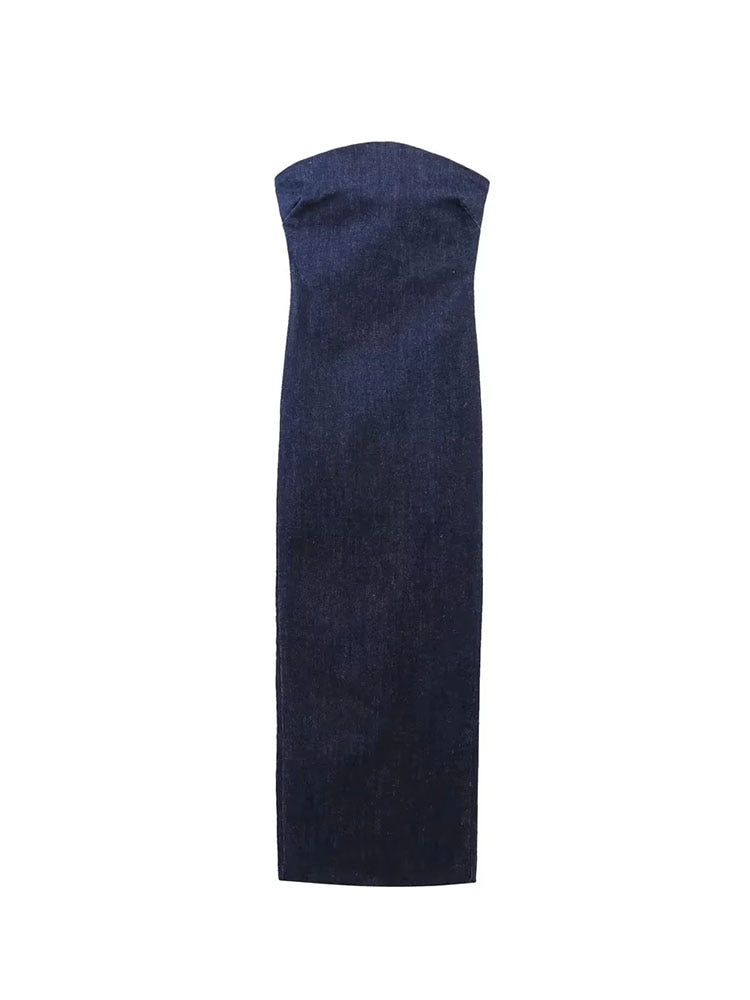 Genevieve Glenmorris Strapless Midi Dress