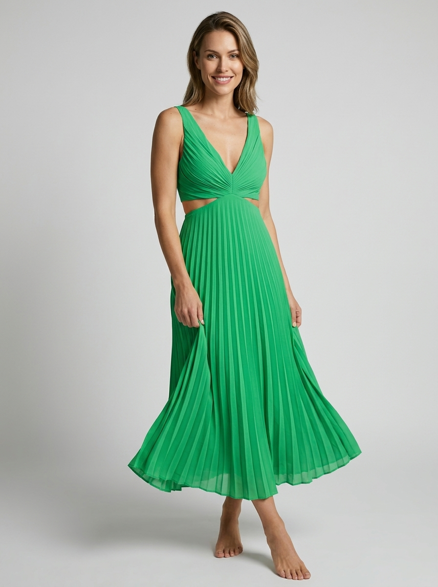 Cordelia Varley Cut Out Midi Dress