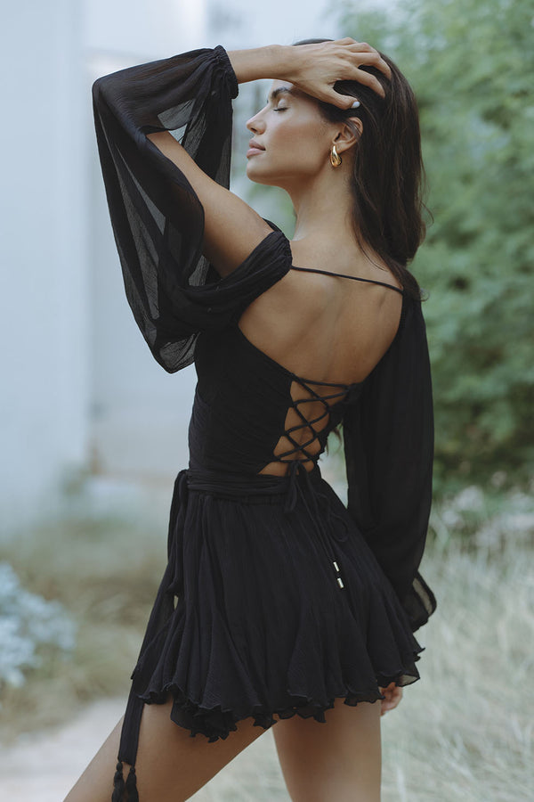 Sylvie Stanmore Wrap Mini Dress