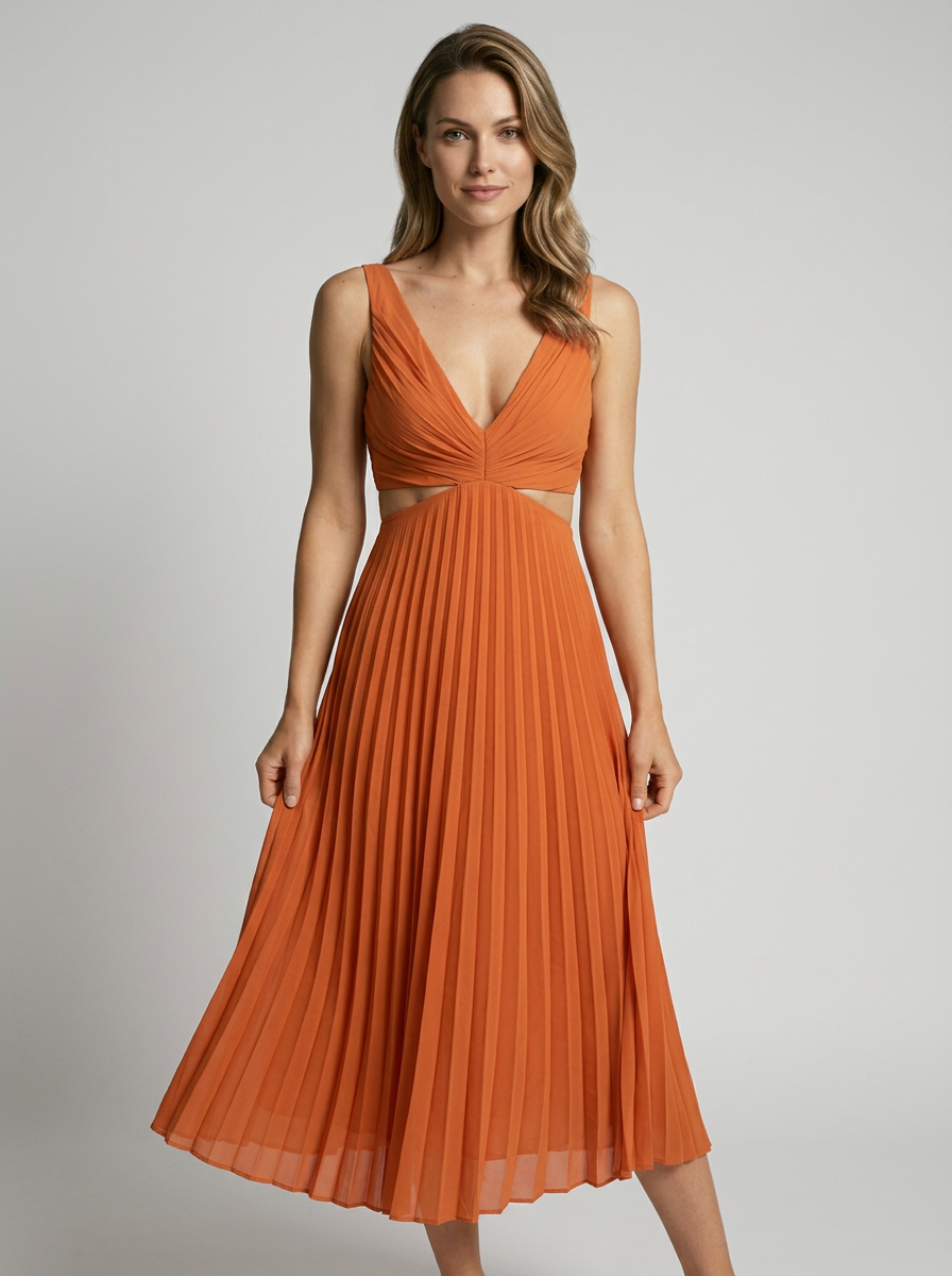 Cordelia Varley Cut Out Midi Dress