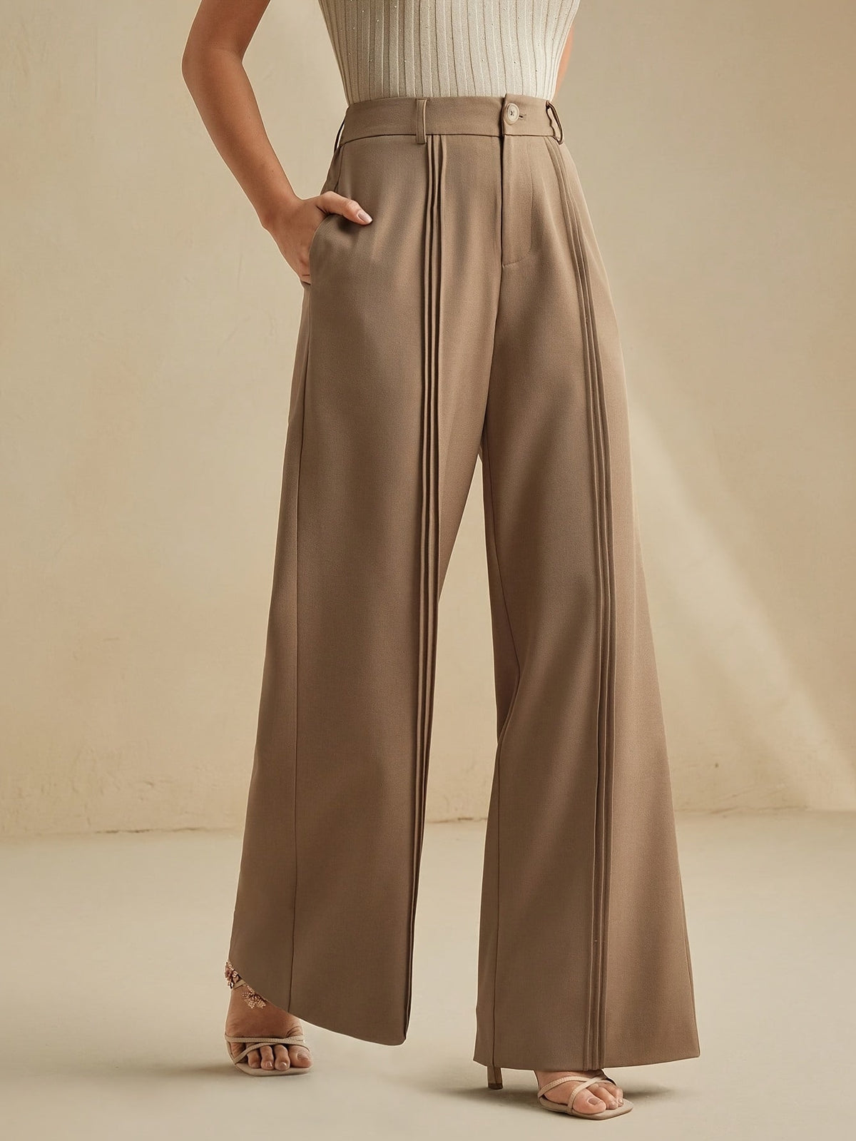 Priscilla Stanmore Wide Leg Trousers