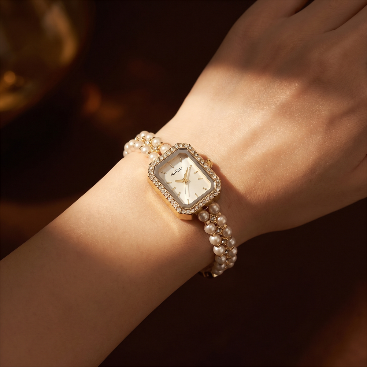 Arabella Corvine Square Watch