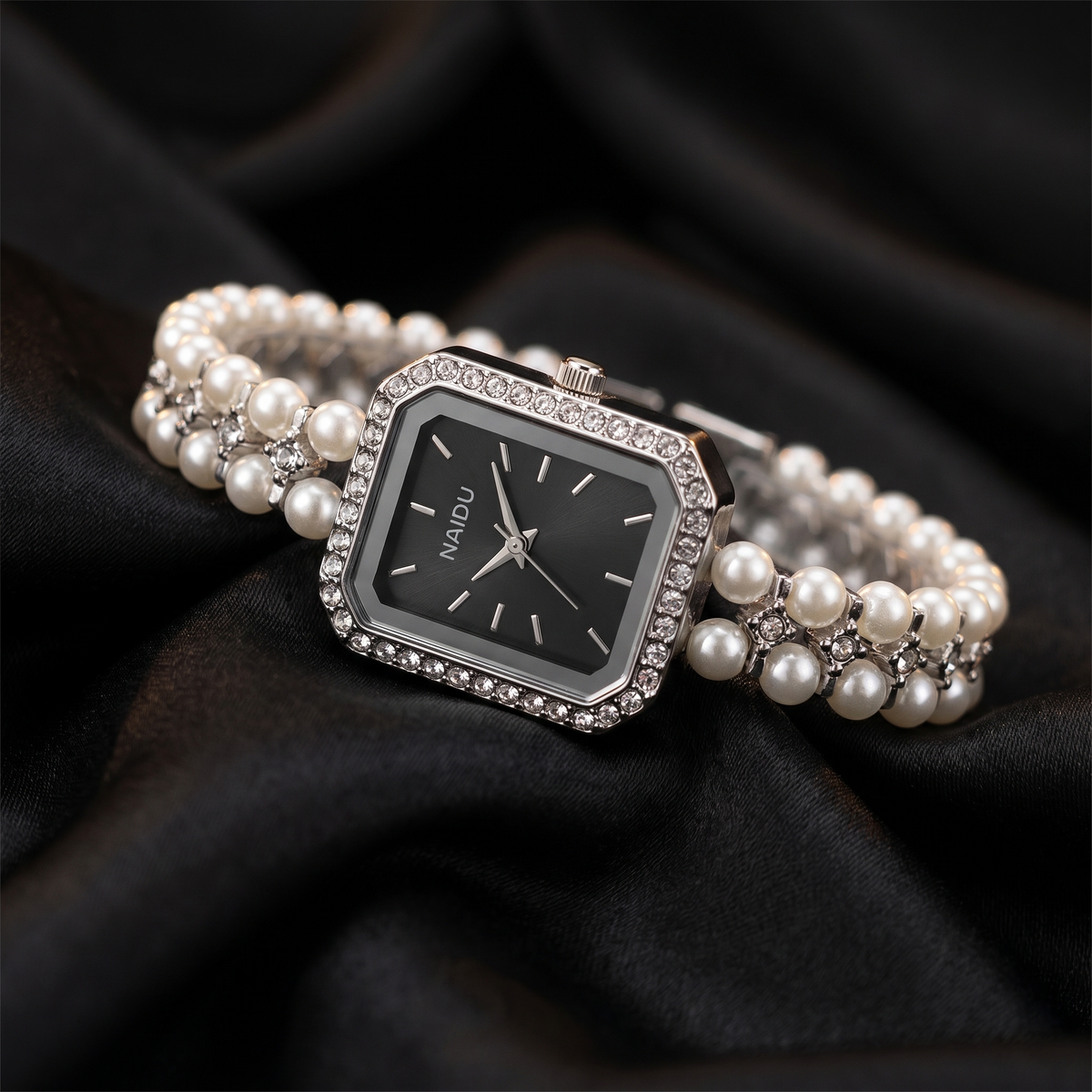 Arabella Corvine Square Watch