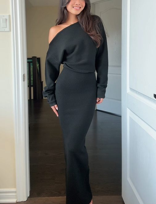 Arabella Silverstone Long Sleeve Midi Dress