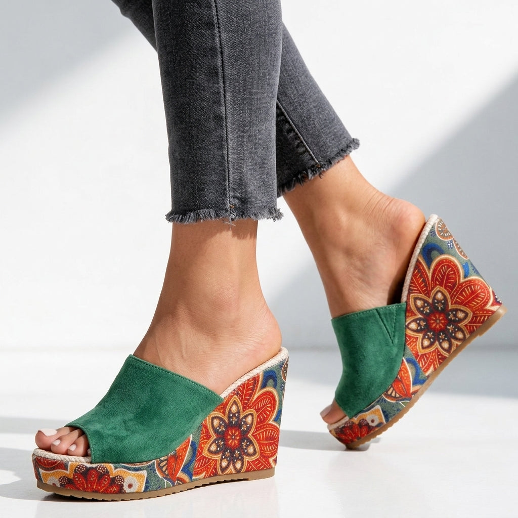 Rosalind Fenwright Wedge Sandals