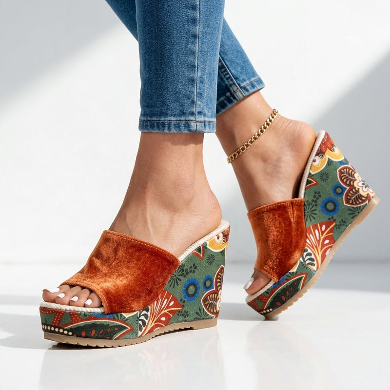 Rosalind Fenwright Wedge Sandals