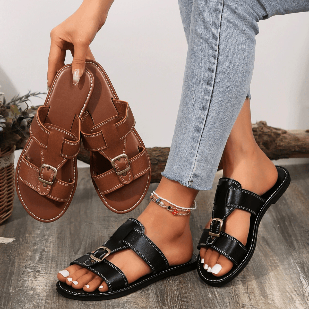 Seraphine Thornfield Buckle Sandals