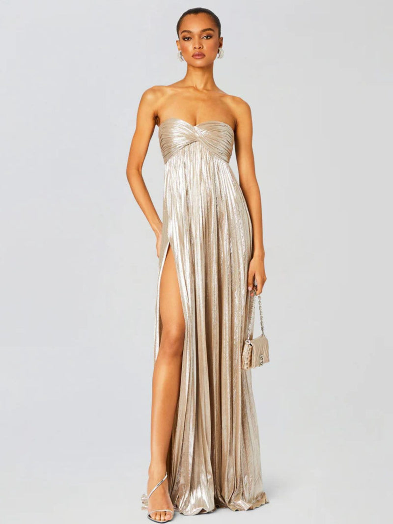 Celeste Vexley Strapless Maxi Dress